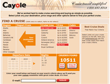 Tablet Screenshot of cayole.com